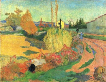 Paul Gauguin Painting - Casa rural de Arles o Paisaje de Arles Paul Gauguin